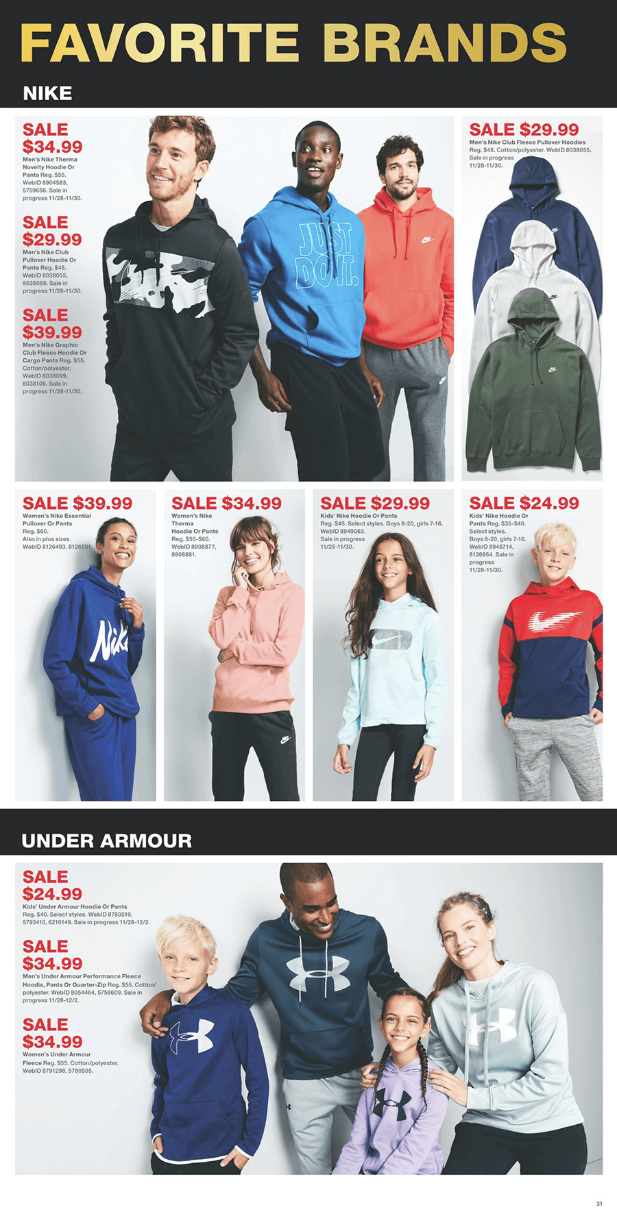 macys mens under armour hoodie