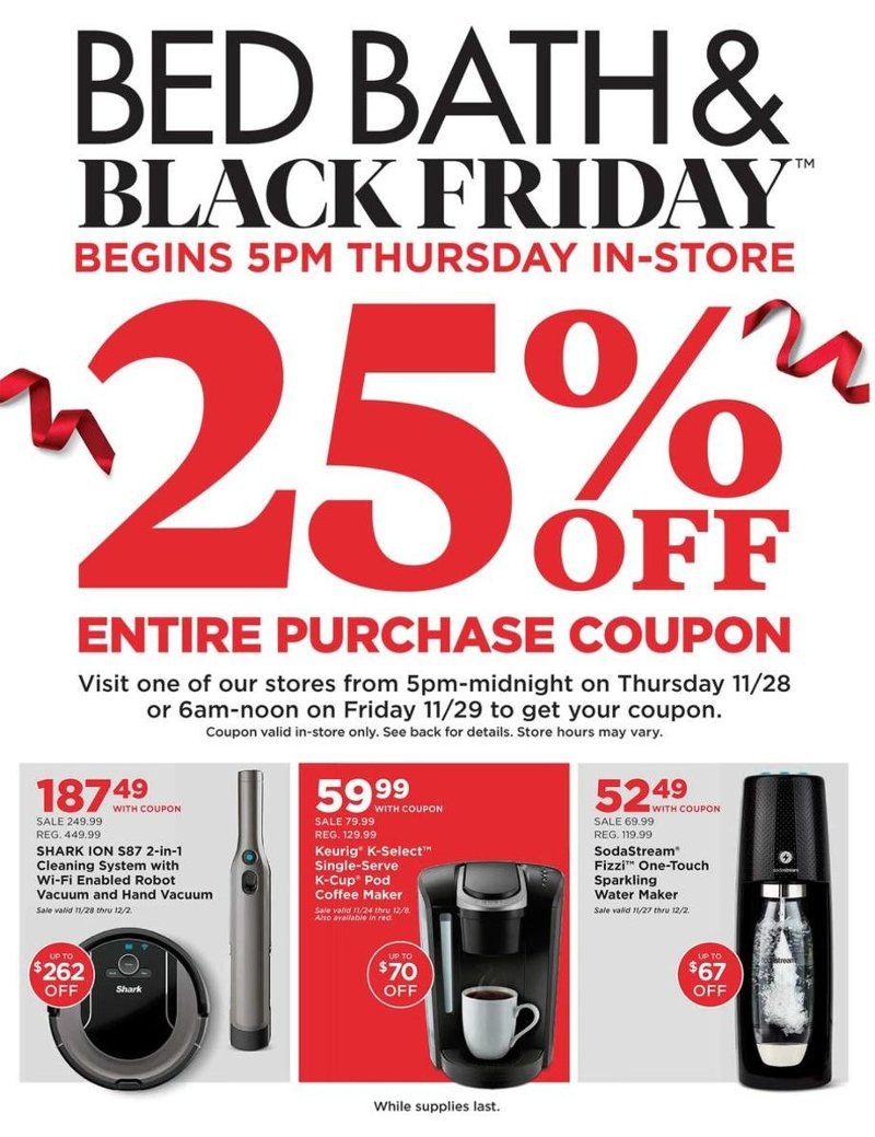 Bed Bath Beyond Black Friday 2020 Ad Savings Com