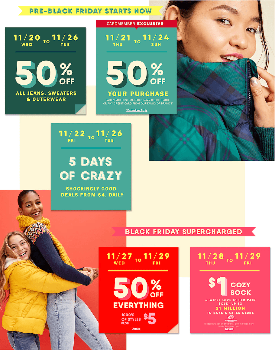 old navy $1 sale 2020