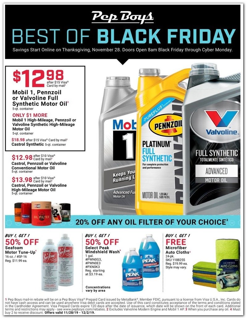 Pep Boys Black Friday 2019 Page 1