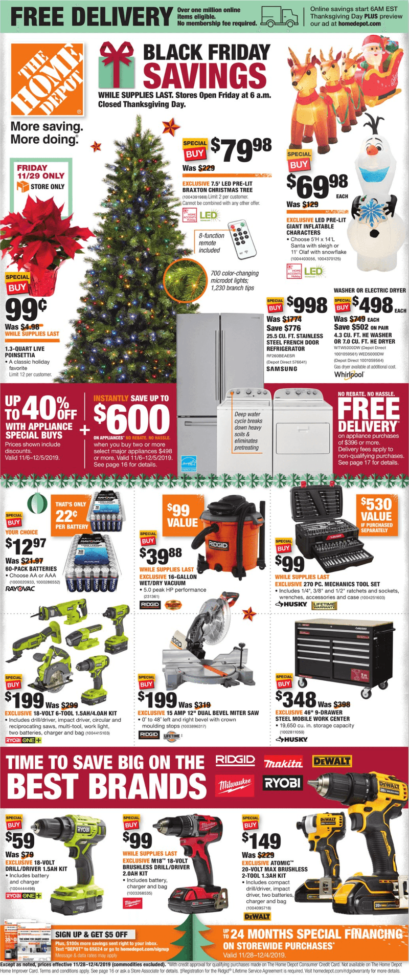 Home Depot Black Friday 2019 Ad Savings Home Depot Black Friday 2019 Ad Savings