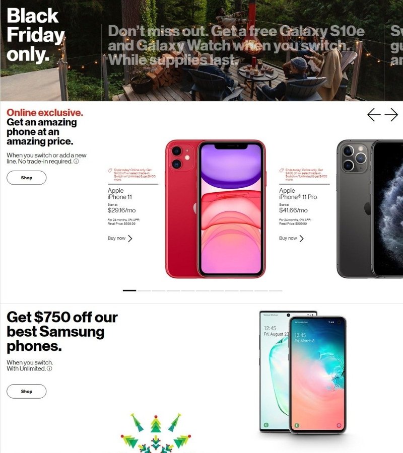 Verizon Wireless Black Friday 2019 Ad, Deals and Sales - 0