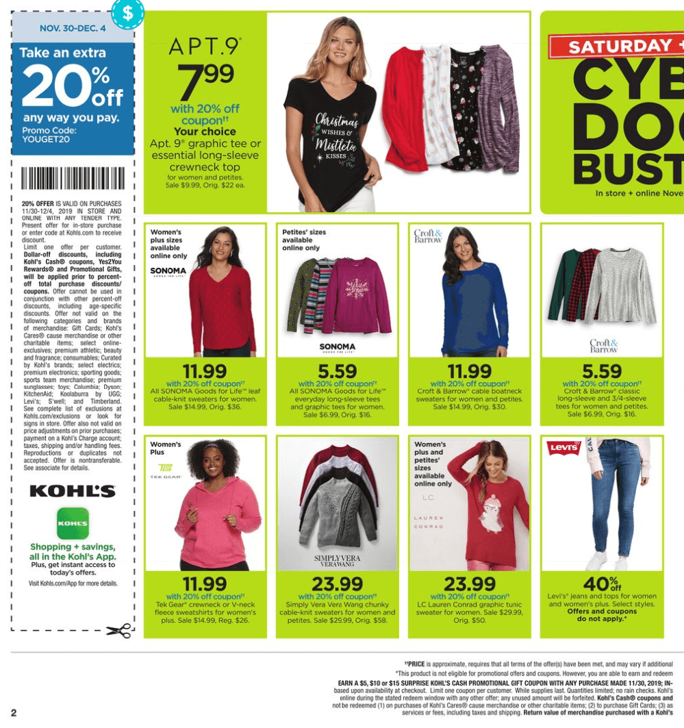 Kohl's Cyber Monday 2019 Ad
