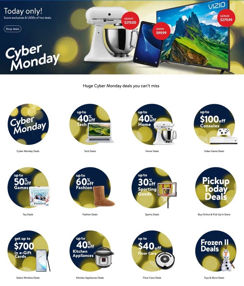 Walmart Cyber Monday 2019 Page 1