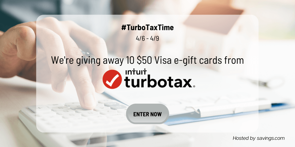 Win a $50 Visa e-gift card from TurboTax!