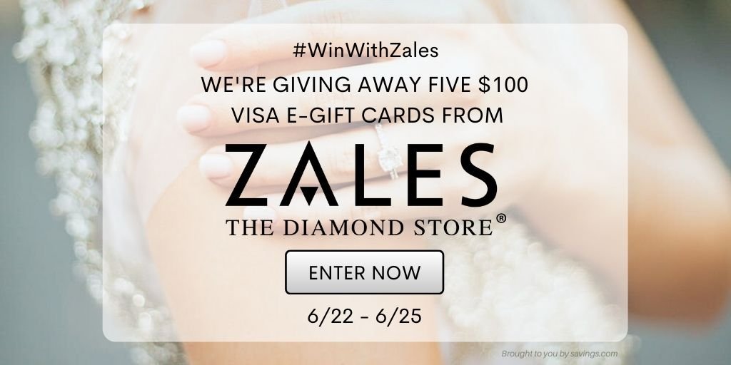 Win a $100 Visa e-gift card from Zales