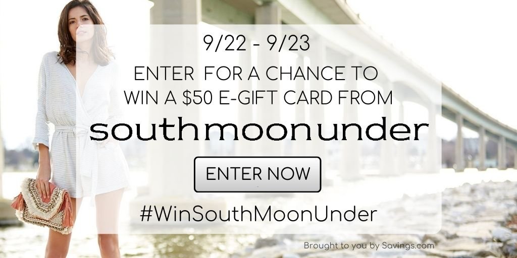 Win a $50 e-gift card from South Moon Under.