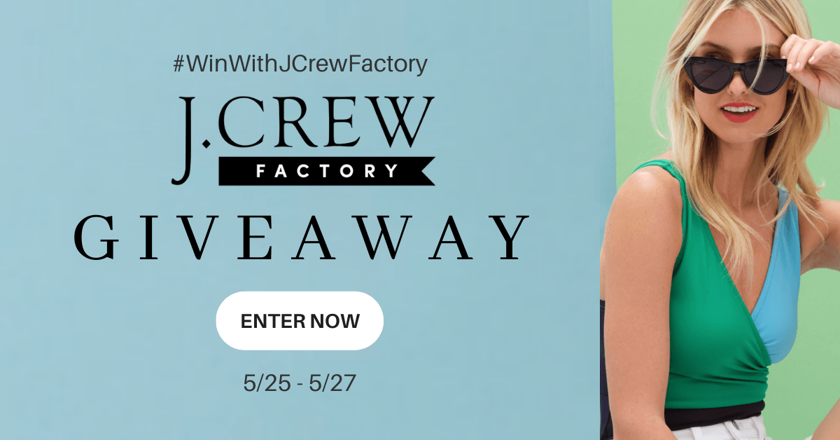 Enter the Savings.com #WinWithJCrewFactory Sweepstakes!