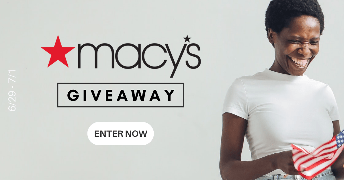 Win a $100 e-gift card to spend at Macy's.