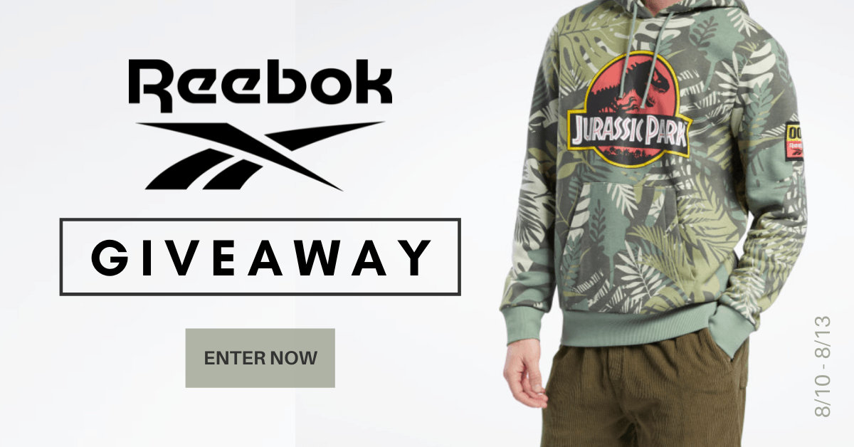 Enter the Savings.com #ReebokxJurassicParkSDC Sweepstakes!