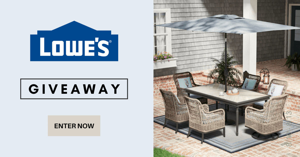 Win a $250 e-gift card to spend at Lowe’s!